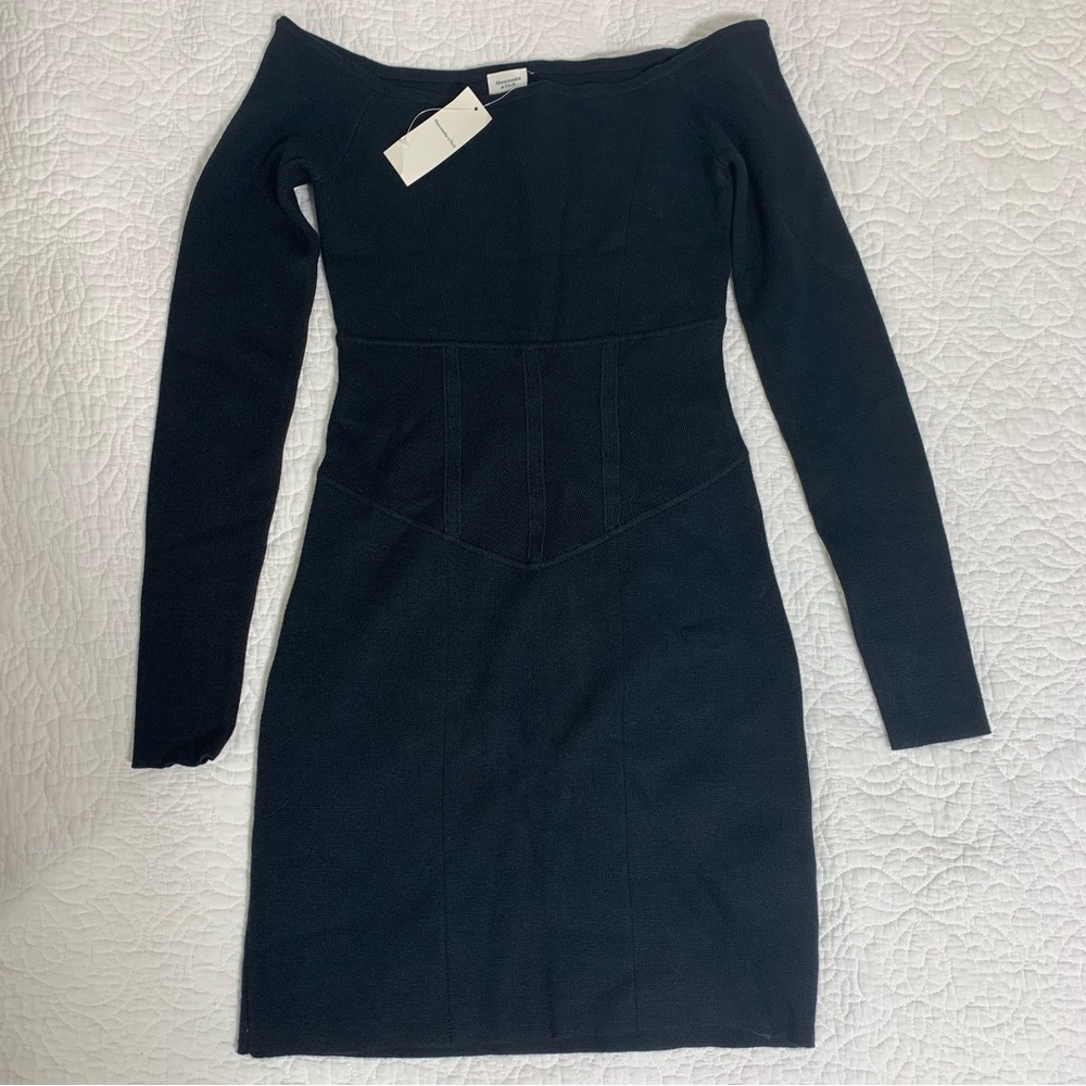 Elegant Black Off-Shoulder Dress